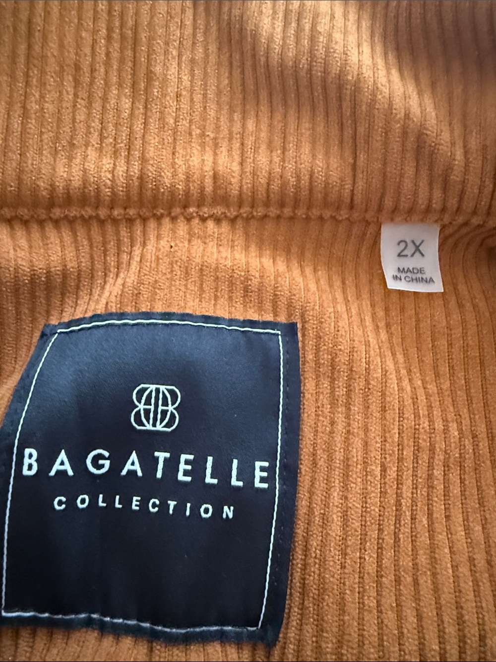 bagatelle Corduroy Utility Jacket - Rust Brown - Picture 5 of 6